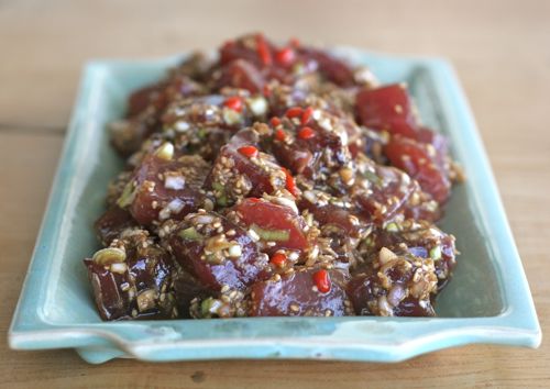 {recipe} Ginger Sesame Ahi Poke - off the (meat)hook